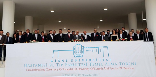 Girne Üniversitesi Hastanesi ve Tıp Fakültesi’nin Temelleri Düzenlenen Törenle Atıldı (6)