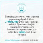 Girne Üniversitesi Rektörlüğünden Öğrencilerimize Önemli Duyuru Girne Üniversitesi Rektörlüğünden Öğrencilerimize Önemli Duyuru