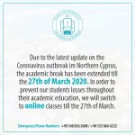 Important Announcement by University of Kyrenia Rectorate for Our Students Important Announcement by University of Kyrenia Rectorate for Our Students